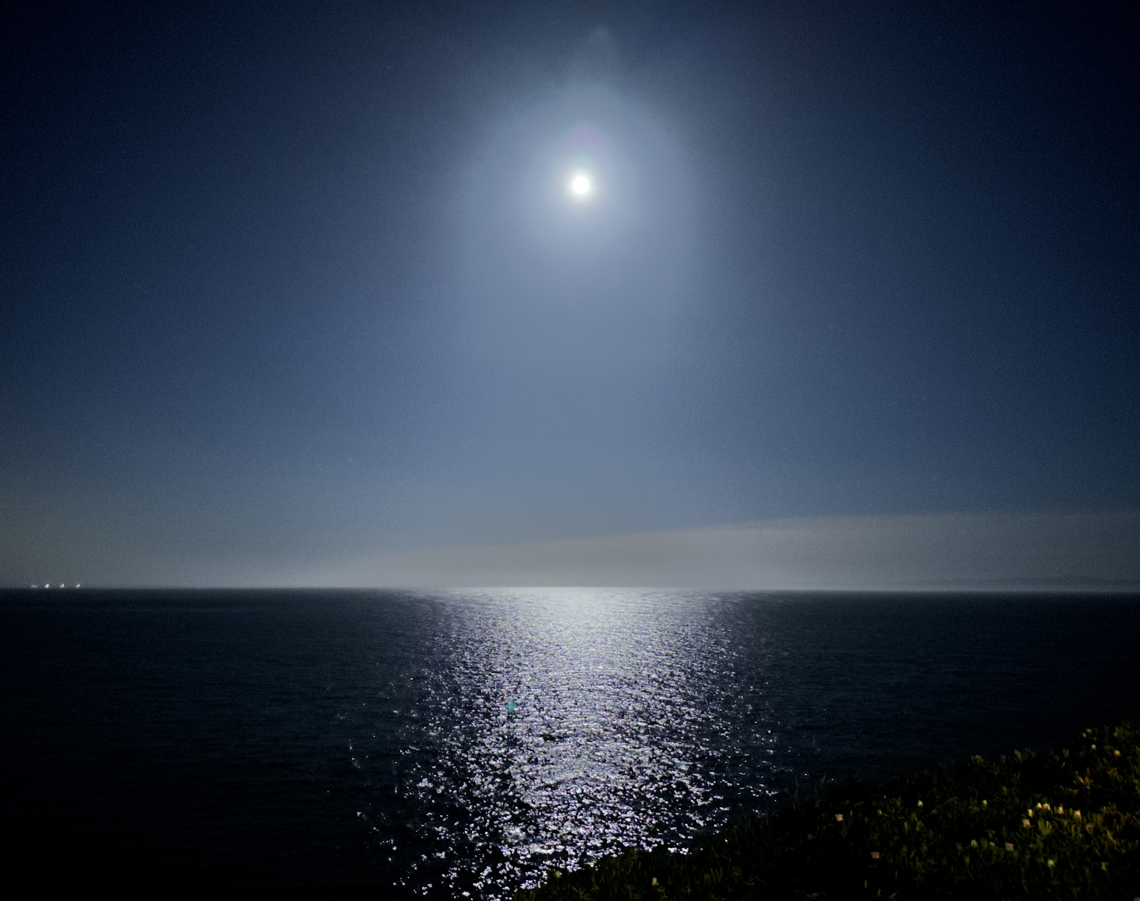 Moon over the Pacific, Santa Barbara